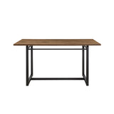 Walker Edison Ian Contemporary/Industrial 60" Contemporary Wood and Metal Dining Table IAND2DRO