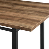 Walker Edison Ian Contemporary/Industrial 60" Contemporary Wood and Metal Dining Table IAND2DRO