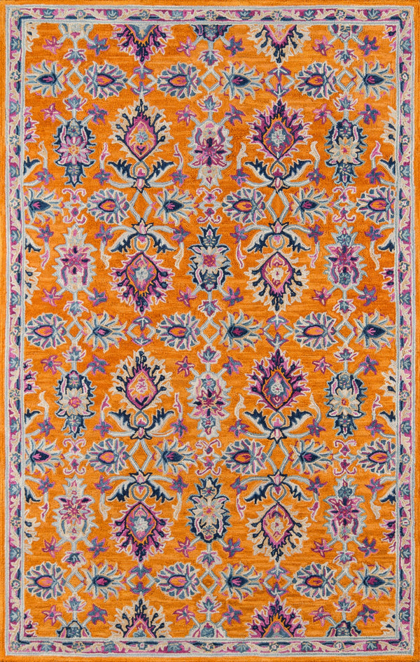Momeni Ibiza IBI-4 Hand Tufted Traditional Oriental Indoor Area Rug Orange 8' x 10' IBIZAIBI-4ORG80A0