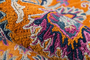 Momeni Ibiza IBI-4 Hand Tufted Traditional Oriental Indoor Area Rug Orange 8' x 10' IBIZAIBI-4ORG80A0