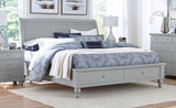 Aspenhome Cambridge Transitional Queen Sleigh Storage Bed ICB-400-GRY-KD-1/ICB-403D-GRY-1/ICB-402L-GRY-1