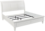 Aspenhome Cambridge Transitional Queen Sleigh Bed ICB-400-WHT-KD-1/ICB-402L-WHT-1/ICB-403-WHT-1