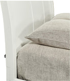 Aspenhome Cambridge Transitional Queen Sleigh Bed ICB-400-WHT-KD-1/ICB-402L-WHT-1/ICB-403-WHT-1