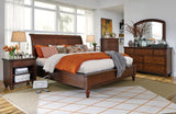 Aspenhome Cambridge Transitional Cal King Sleigh Bed ICB-404-BCH-KD-1/ICB-410L-BCH-1/ICB-407-BCH-1