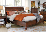 Aspenhome Cambridge Transitional King Sleigh Storage Bed ICB-404-BCH-KD-1/ICB-406L-BCH-1/ICB-407D-BCH-1