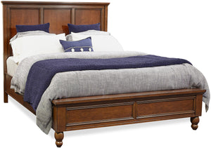 Aspenhome Cambridge Transitional King Panel Bed ICB-406L-BCH-1/ICB-407-BCH-1/ICB-495-BCH-KD-1