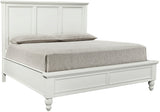 Aspenhome Cambridge Transitional King Panel Bed ICB-406L-WHT-1/ICB-495-WHT-KD-1/ICB-407-WHT-1