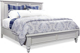 Aspenhome Cambridge Transitional King Panel Bed ICB-407-GRY-1/ICB-495-GRY-KD-1/ICB-406L-GRY-1