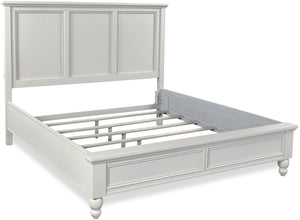 Aspenhome Cambridge Transitional Cal King Panel Bed ICB-407-GRY-1/ICB-410L-GRY-1/ICB-495-GRY-KD-1