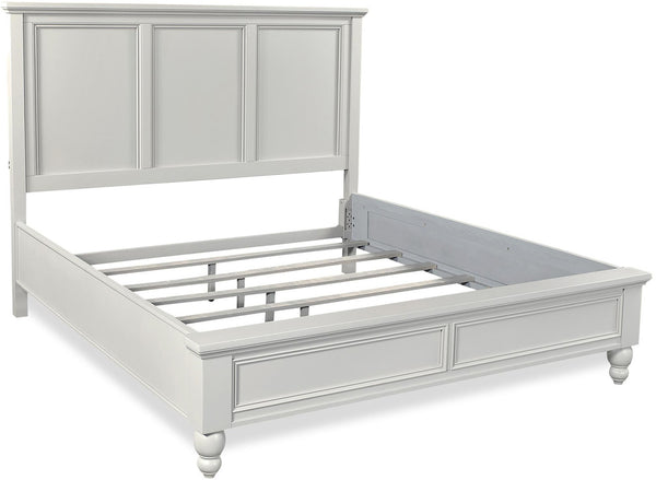 Aspenhome Cambridge Transitional Cal King Panel Bed ICB-407-GRY-1/ICB-410L-GRY-1/ICB-495-GRY-KD-1