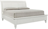 Aspenhome Cambridge Transitional King Sleigh Bed ICB-407-WHT-1/ICB-406L-WHT-1/ICB-404-WHT-KD-1