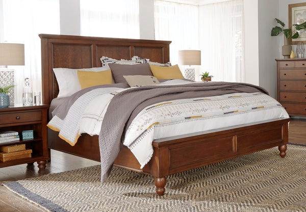 Aspenhome Cambridge Transitional Cal King Panel Storage Bed ICB-407D-BCH-1/ICB-495-BCH-KD-1/ICB-410L-BCH-1