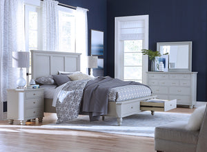 Aspenhome Cambridge Transitional Cal King Panel Storage Bed ICB-407D-GRY-1/ICB-495-GRY-KD-1/ICB-410L-GRY-1