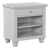 Aspenhome Cambridge Transitional 1 Drawer Nightstand ICB-451-GRY