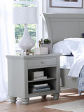Aspenhome Cambridge Transitional 1 Drawer Nightstand ICB-451-GRY