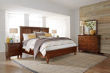 Aspenhome Cambridge Transitional Queen Panel Storage Bed ICB-492-BCH-KD-1/ICB-402L-BCH-1/ICB-403D-BCH-1