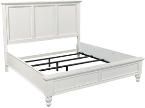 Aspenhome Cambridge Transitional Cal King Panel Bed ICB-495-WHT-KD-1/ICB-410L-WHT-1/ICB-407-WHT-1