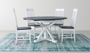 LH Imports Irish Coast Slat Back Hand Hole Chair ICD026-IL