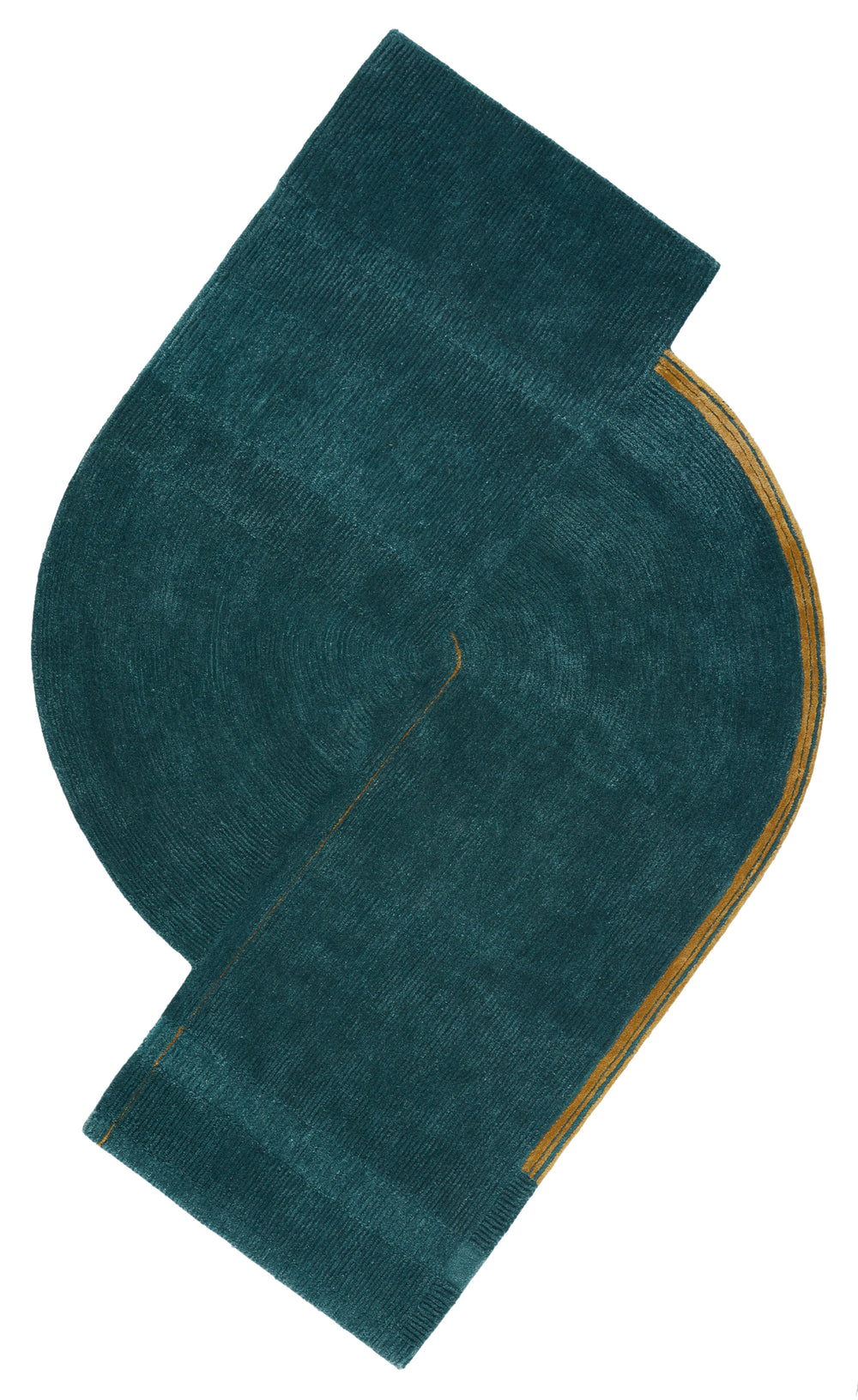Jaipur Living Zephyr Handmade Abstract Teal/ Gold Area Rug (9'X12'5")