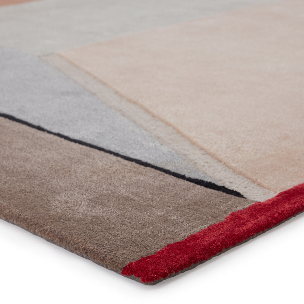 Jaipur Living Tauri Handmade Geometric Pink/ Gray Square Rug (10')
