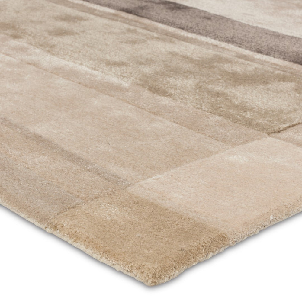 Jaipur Living Iconic Berkay ICO08 Hand Tufted 51% Viscose 49% Wool Geometric Area Rug Tan 51% Viscose 49% Wool RUG156294