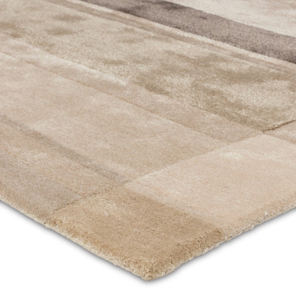 Jaipur Living Iconic Berkay ICO08 Hand Tufted 51% Viscose 49% Wool Geometric Area Rug Tan 51% Viscose 49% Wool RUG156294