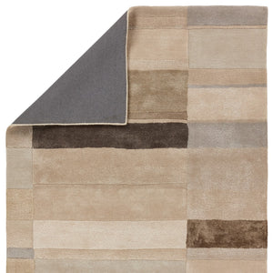 Jaipur Living Iconic Berkay ICO08 Hand Tufted 51% Viscose 49% Wool Geometric Area Rug Tan 51% Viscose 49% Wool RUG156294