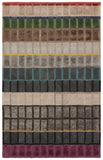 Jaipur Living Iconic Tapetto ICO09 Hand Tufted 54% Viscose 46% Wool Stripes Area Rug Multicolor 54% Viscose 46% Wool RUG156297