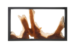 Framed Root Wall Art, Rectangle, Black