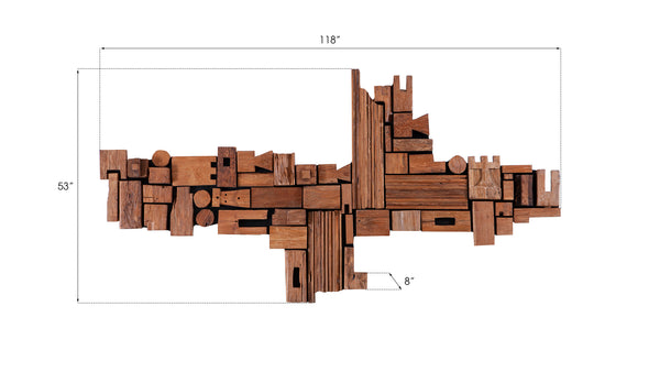 Asken Wall Art, Wood, Freeform