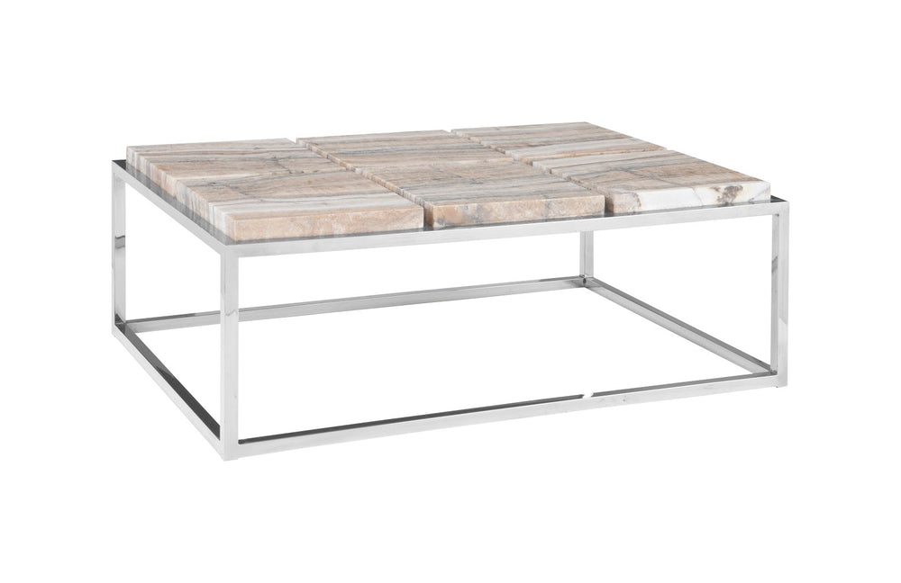 Onyx Coffee Table, SS Base