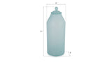 Frosted Glass Bottle, Medium