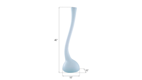 Frosted Corkscrew Vase, LG