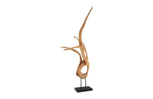 Mahogany Wood Sculpture, Table Top, Size, Shape, Styles Vary