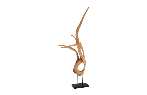 Mahogany Wood Sculpture, Table Top, Size, Shape, Styles Vary