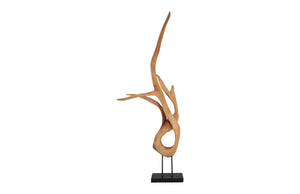 Mahogany Wood Sculpture, Table Top, Size, Shape, Styles Vary