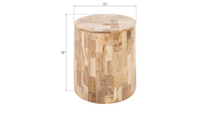 Petrified Laminate Stool, Natural