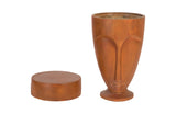 Face Tower Pedestal, Copper Finish