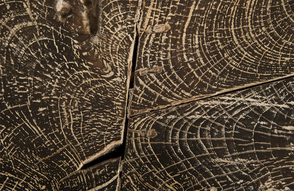 Driftwood Top Coffee Table, Black Wash