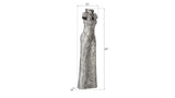 Dress Sculpture, Short Sleeves, Black/Silver, Aluminum