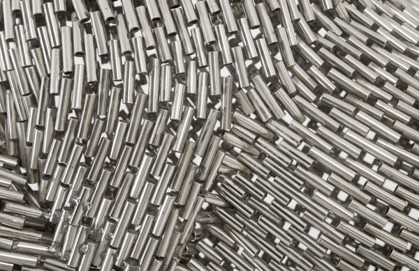 Horse Pipe Sculpture, Rearing, Stainless Steel