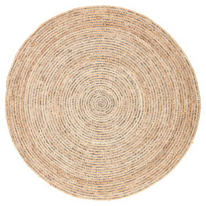 Jaipur Living Hastings Natural Solid Beige/ Gray Round Area Rug (8')