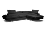 Selma Leather Modern Sectional Sofa