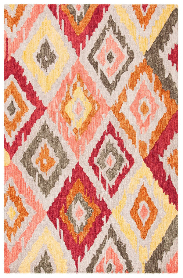 Safavieh Ikat 337 Hand Tufted Wool Contemporary Rug IKT337B-3