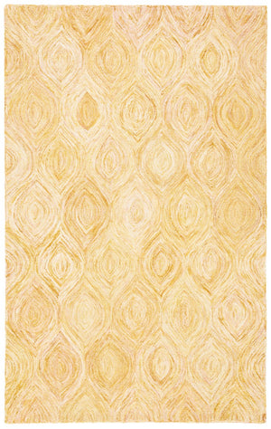 Ikat Ikt631 Contemporary Hand Tufted 100% Wool Pile Rug Gold