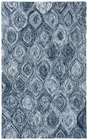Ikat Ikt631 Contemporary Hand Tufted 100% Wool Pile Rug Grey