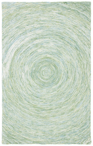 Ikat Ikt633 Contemporary Hand Tufted 100% Wool Pile Rug Sage / Green