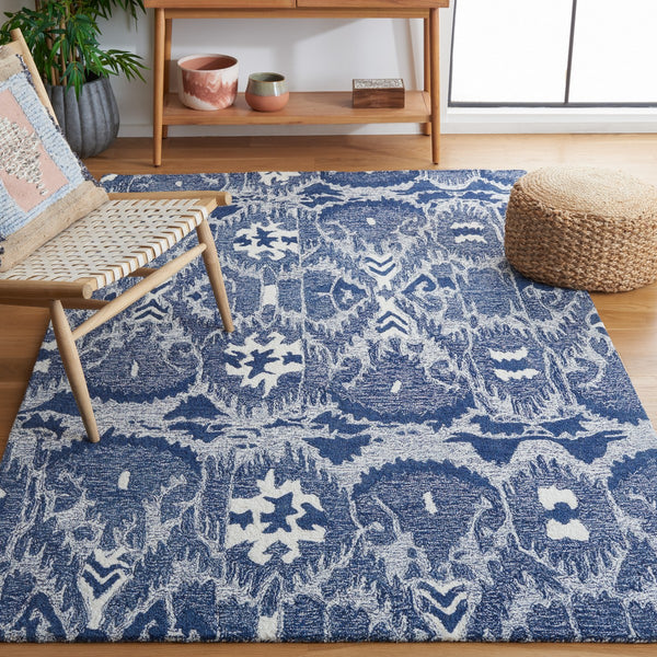Safavieh Ikat 654 Hand Tufted 80% Wool/20% Cotton Rug IKT654M-8