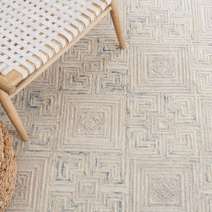 Safavieh Ikat 802 Hand Tufted 80% Wool/20% Cotton Contemporary Rug IKT802B-8