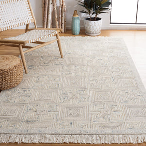 Safavieh Ikat 802 Hand Tufted 80% Wool/20% Cotton Contemporary Rug IKT802B-8